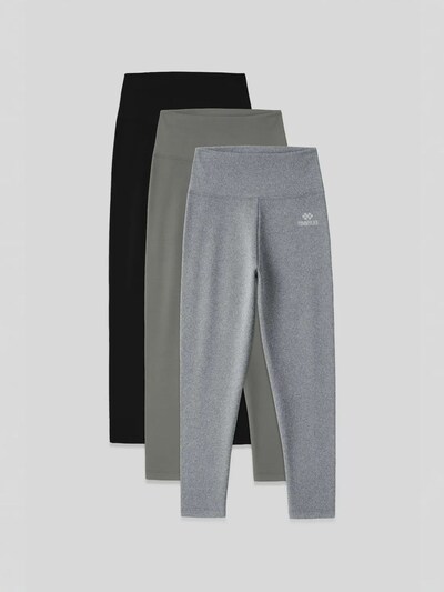 Tommy Life Leggings em L em cinzento / verde / preto, Vista do artigo