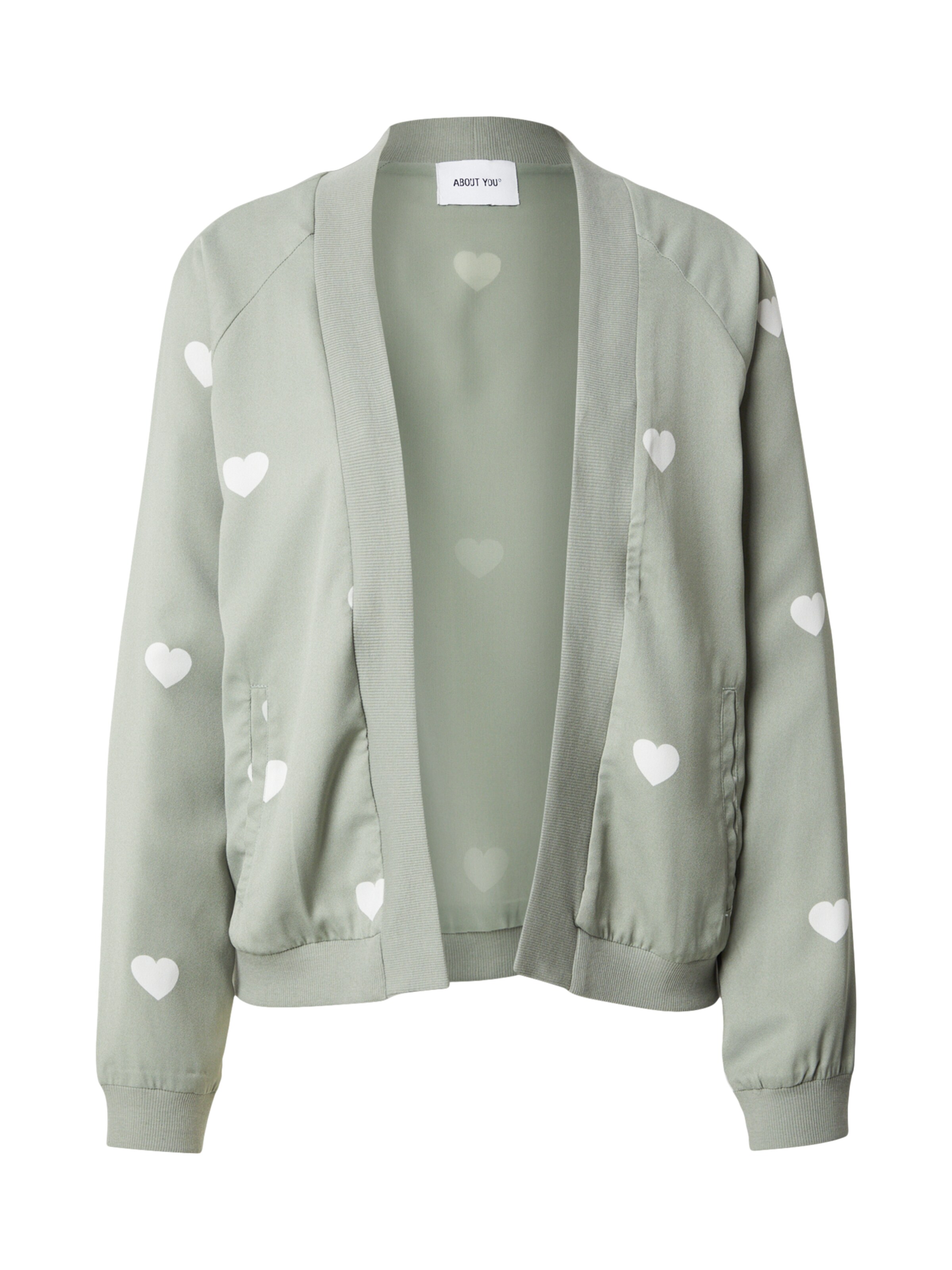 Veste mi-saison 'Erika' ABOUT YOU en vert : devant