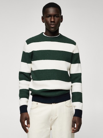 MANGO MAN Pullover in Grün: Vorderseite
