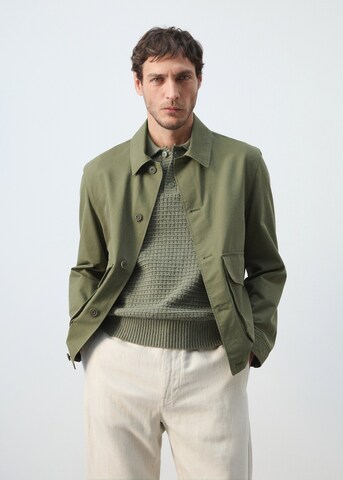 MANGO MAN Between-Season Jacket 'Darren' in Green: front