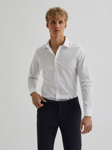 Bertoni Slim fit Overhemd 'Gustav' in Wit: voorkant