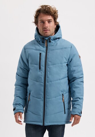 Travelin Winterjas 'Guss ' in Blauw: voorkant