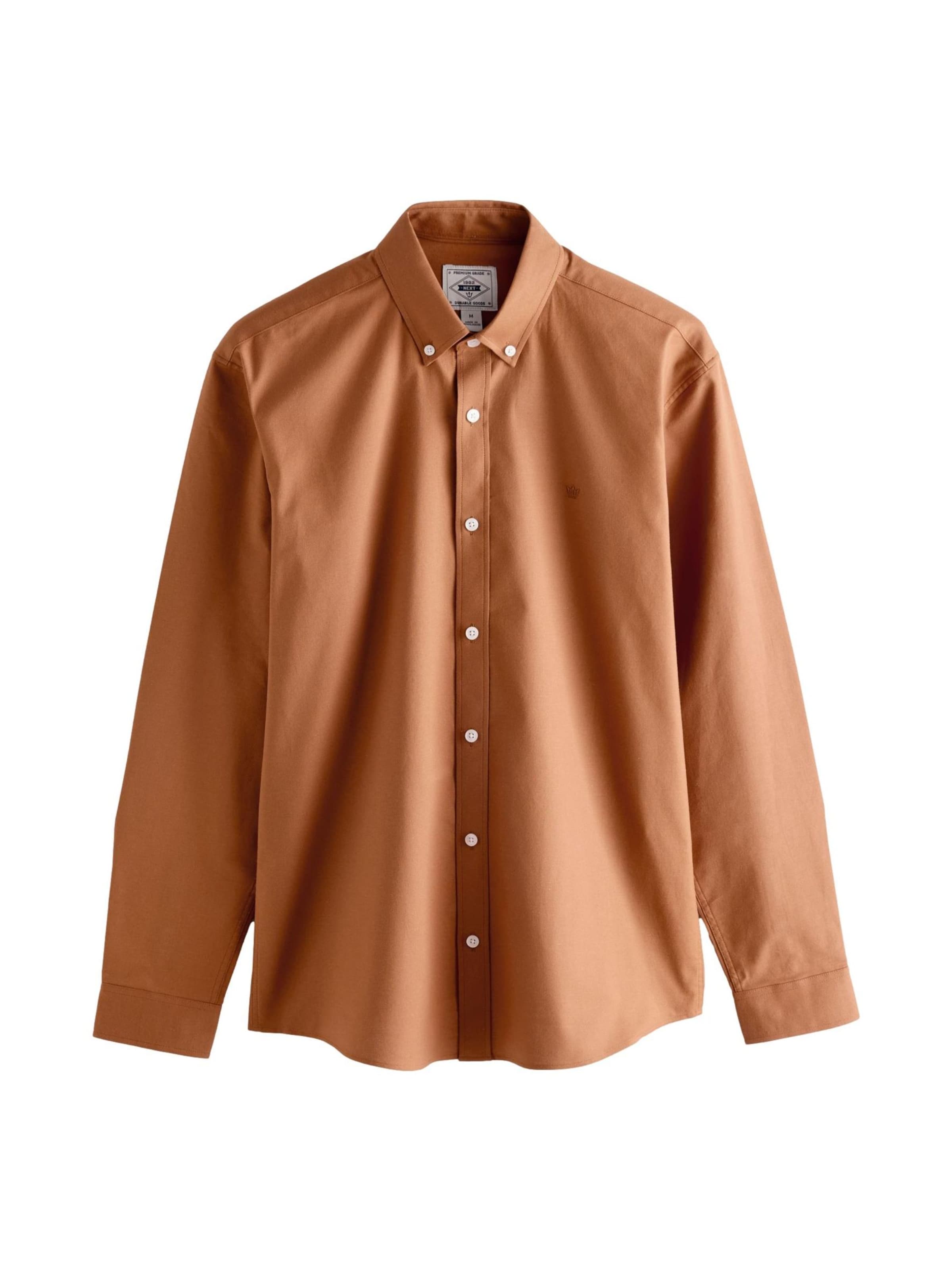 Next Regular fit Overhemd in Bruin: voorkant