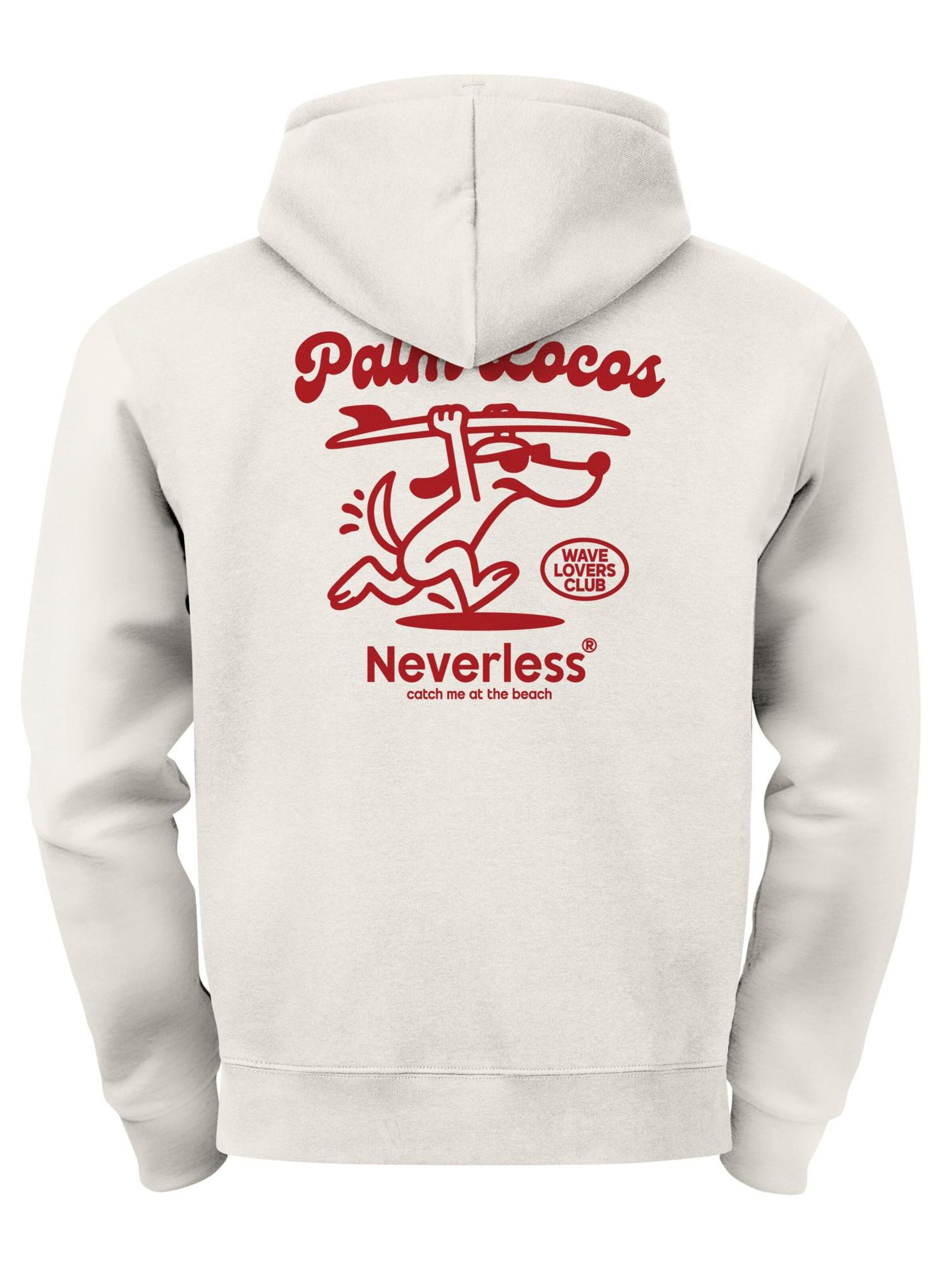 Neverless Sweatshirt 'Palm Locos' in Beige