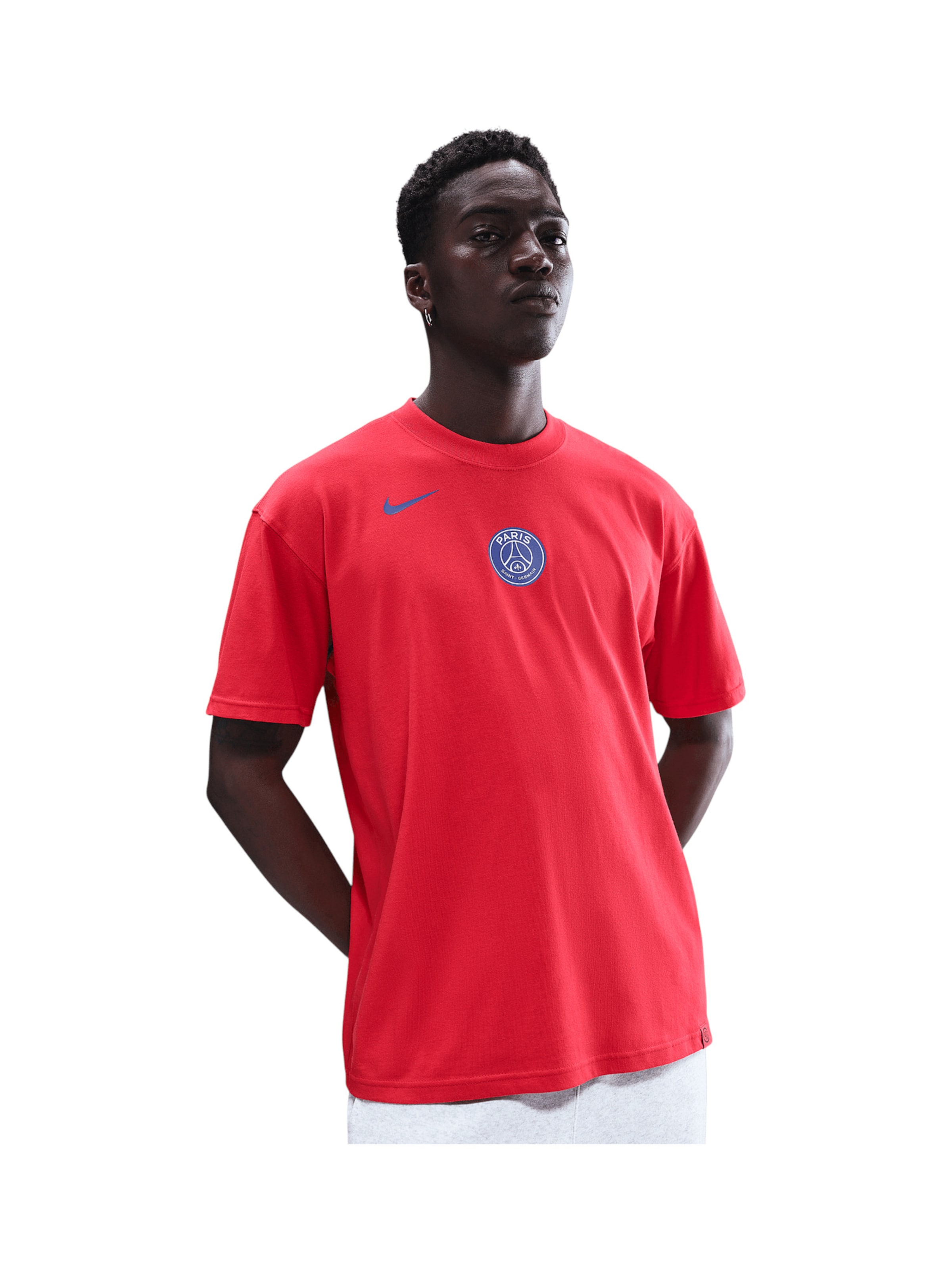 NIKE Funktionsshirt 'Paris Saint-Germain T90 Remix' in Rot: Vorderseite