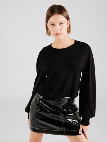 melns DKNY Džemperis: no priekšpuses
