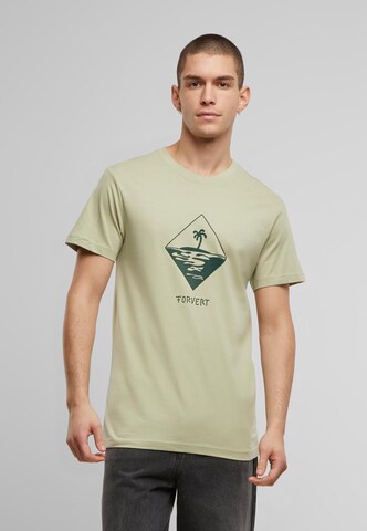 Forvert T-Shirt 'Morro Bay' in Grün: Vorderseite