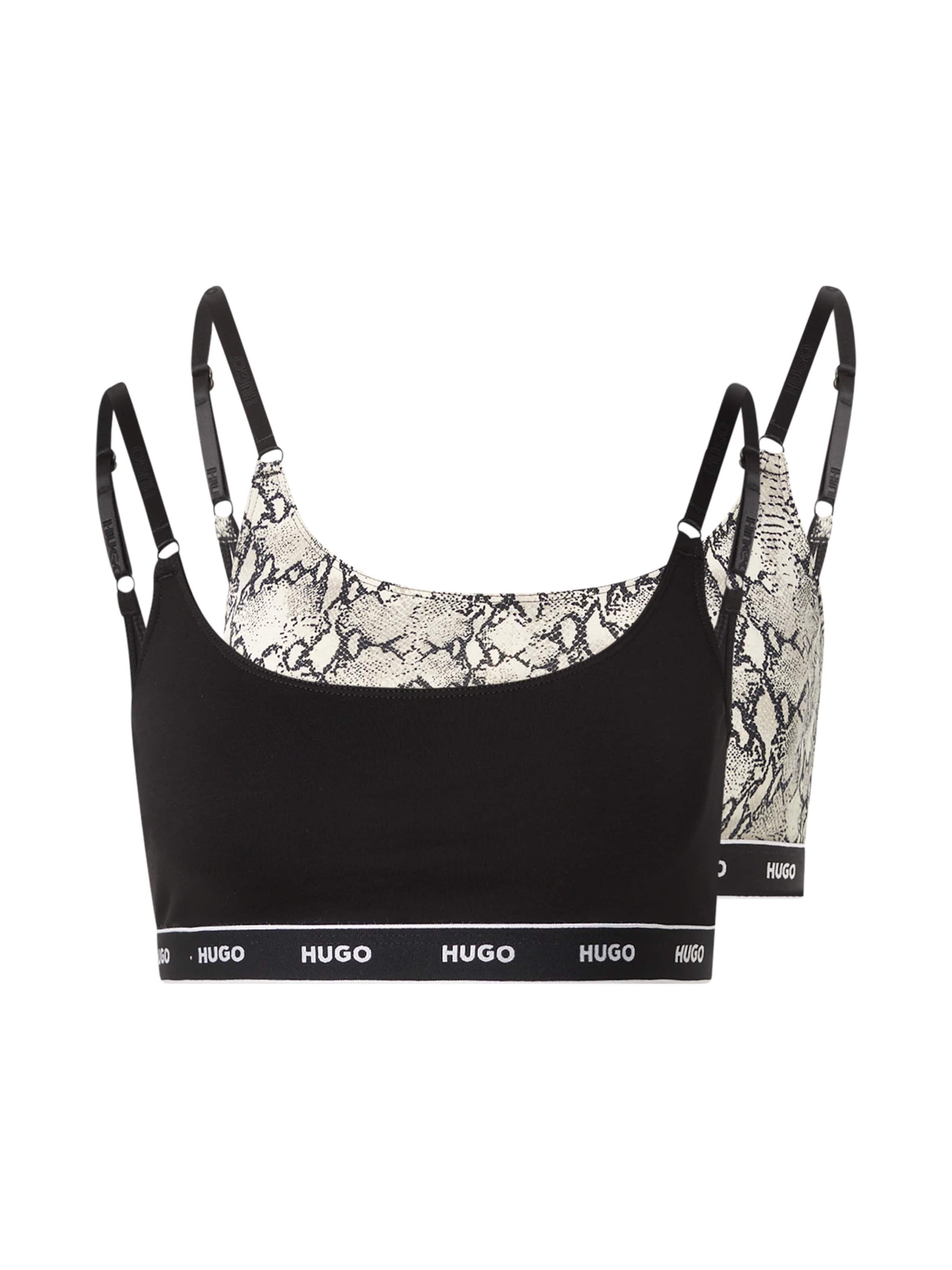 HUGO Bralette Bra in Brown: front