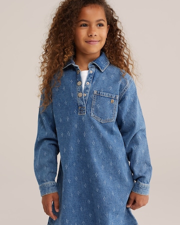 WE Fashion Jurk in Blauw