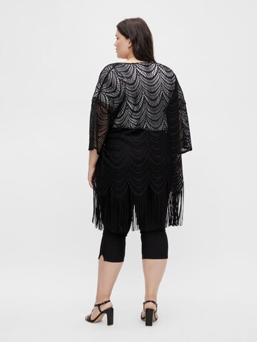 Vila Curve Kimono in Schwarz