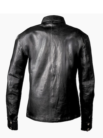 Be  Noble Regular fit Overhemd 'Lederhemd - Lederjacke Orlando' in Zwart