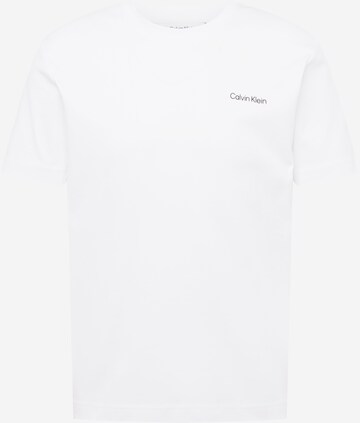 T-Shirt Calvin Klein en blanc : devant