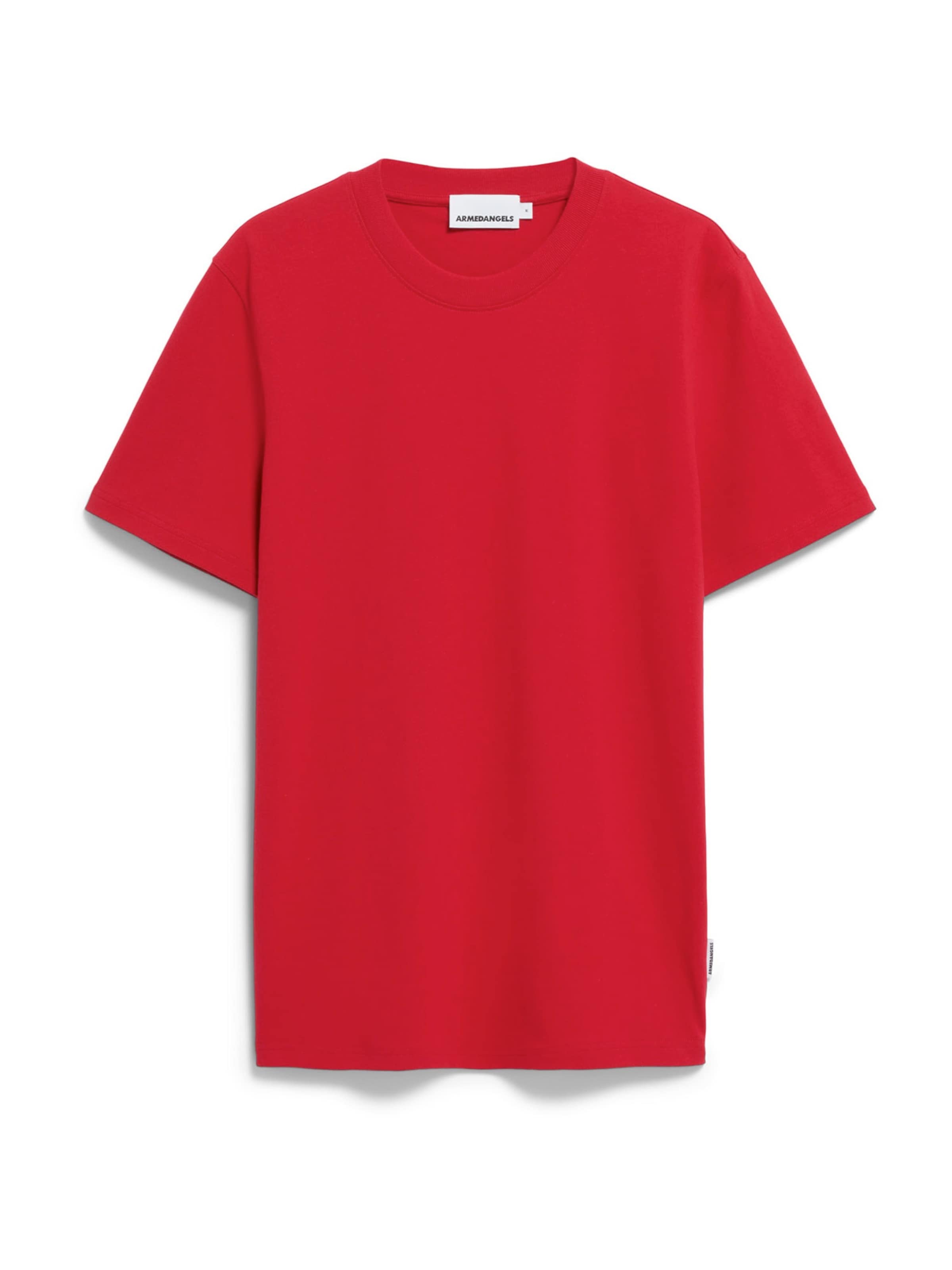 ARMEDANGELS Тениска 'Maarkos' в червено: отпред