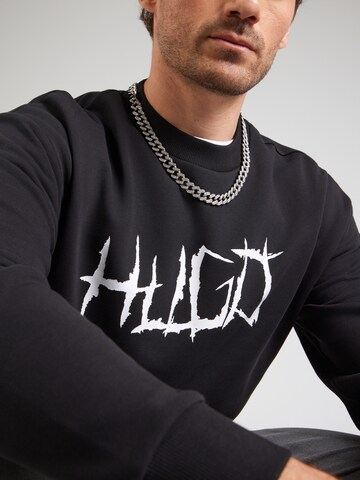 HUGO Sweatshirt 'Namenex' in Schwarz