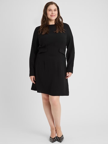 Rochie 'Karima' de la Guido Maria Kretschmer Curvy pe negru: față