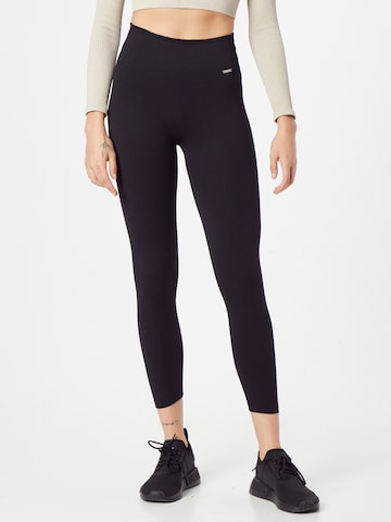 aim'n Skinny Workout Pants in Black: front