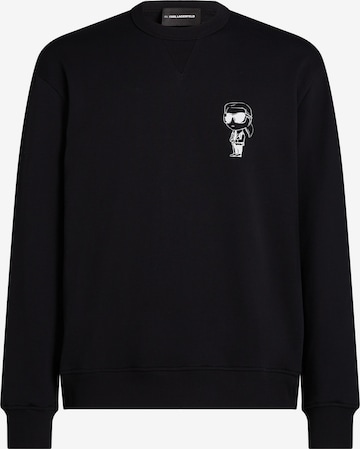 juoda Karl Lagerfeld Megztinis be užsegimo: priekis