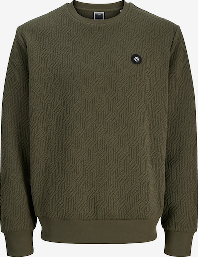 Jack & Jones Plus Sweater majica 'JCOGEO' veličine XXL u maslinasta, Pregled proizvoda