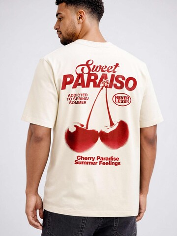 Neverless Shirt 'Sweet Cherry' in Beige