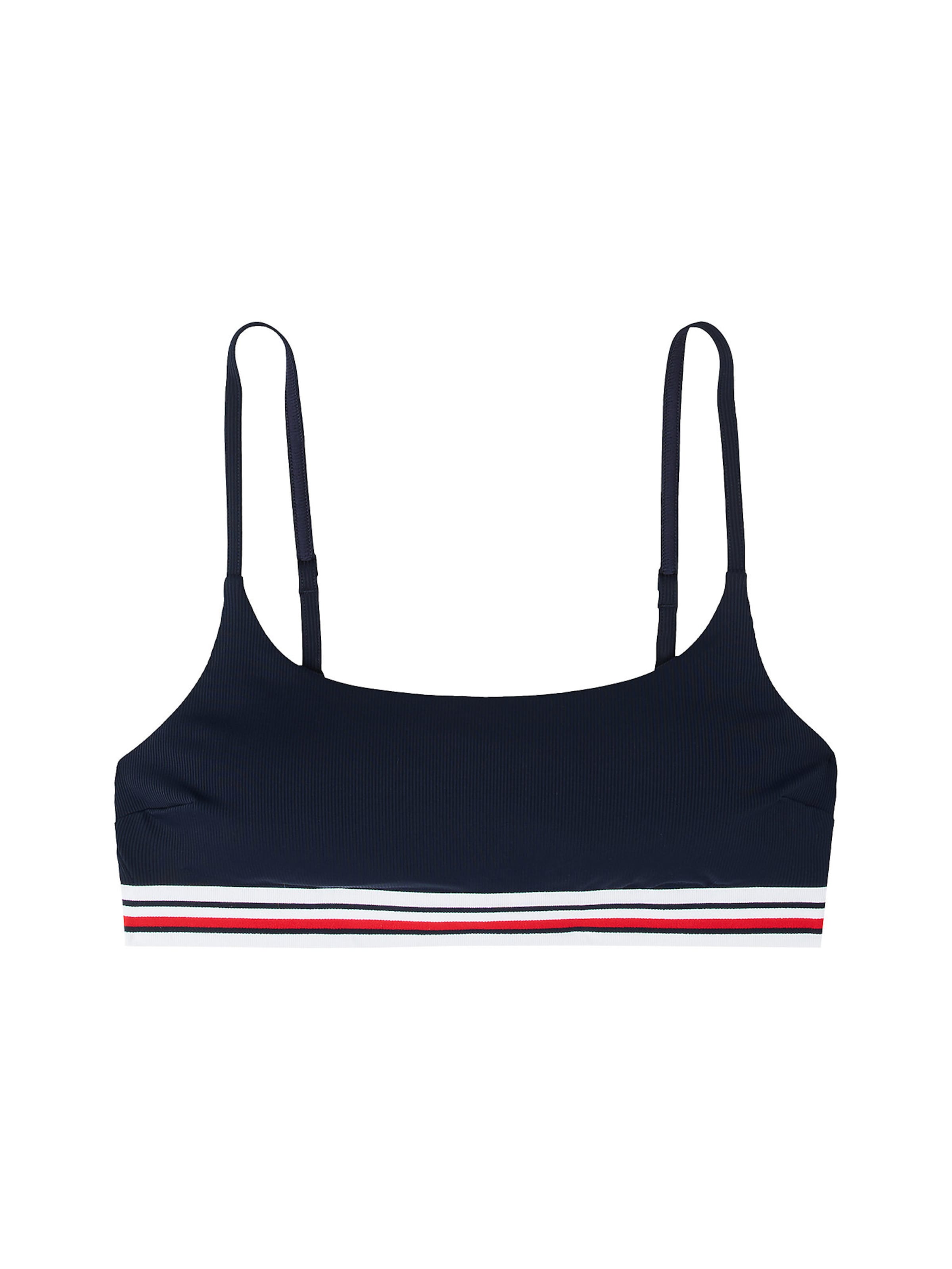 TOMMY HILFIGER Bustier Bikinitop in Blauw: voorkant