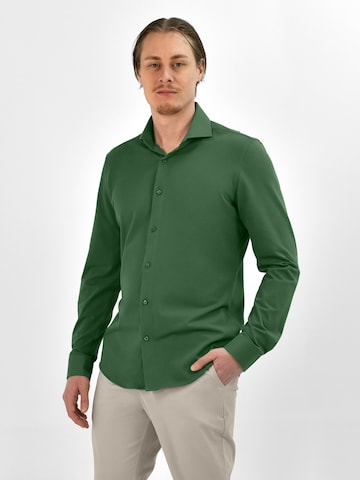 Vercate Slim fit Koszula biznesowa 'No. 19' w kolorze zielony: przód