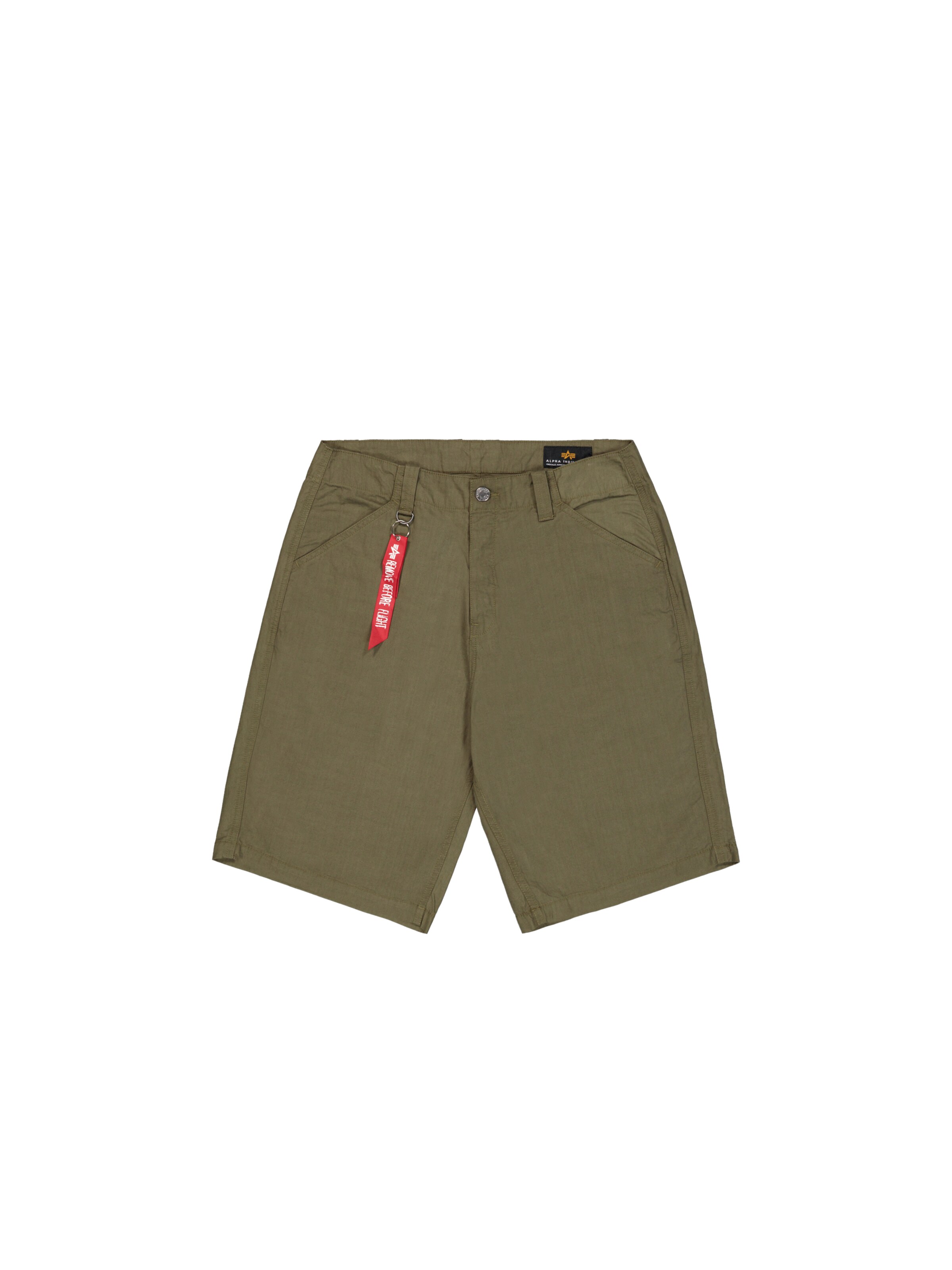 ALPHA INDUSTRIES Avar lõige Spordipüksid 'P41 HBT Combat', värv roheline: eest vaates