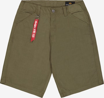 žalia ALPHA INDUSTRIES Laisvas Sportinės kelnės 'P41 HBT Combat': priekis