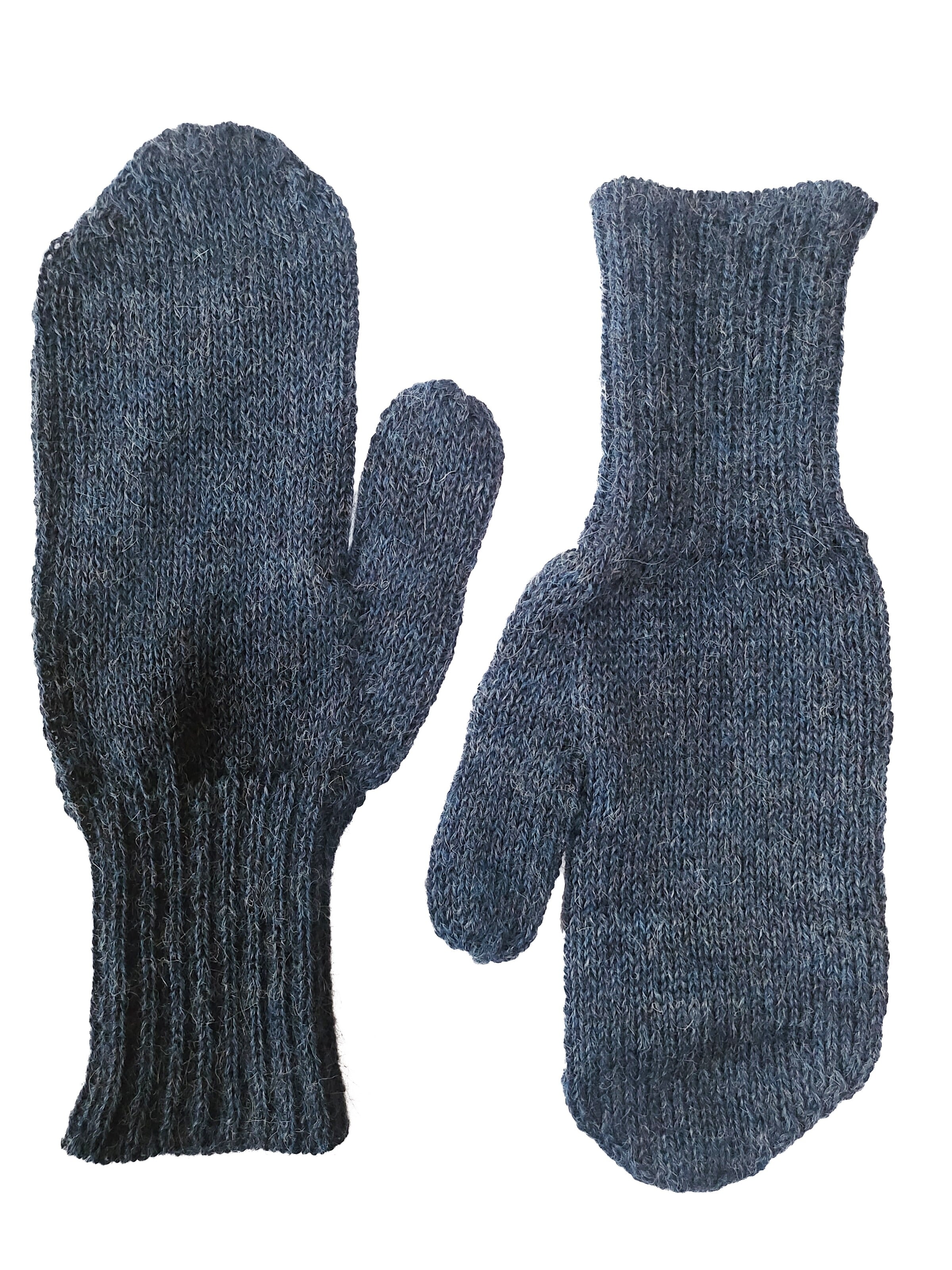 Posh Gear Mittens 'Pugnoguanti' in Blue: front