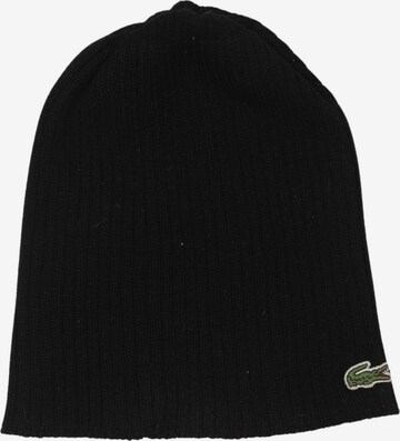 LACOSTE Hut oder Mütze One Size in Schwarz: Vorderseite