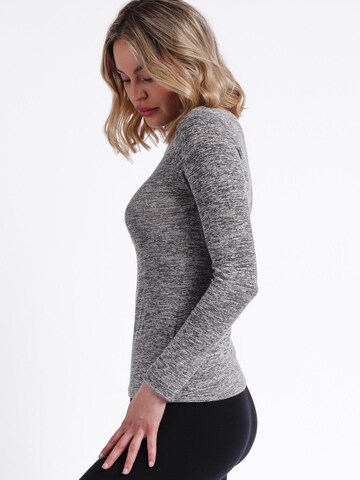admas - Top 'ADMAS Camiseta Manga Larga Calentita Cuello Barca para Mujer' en gris
