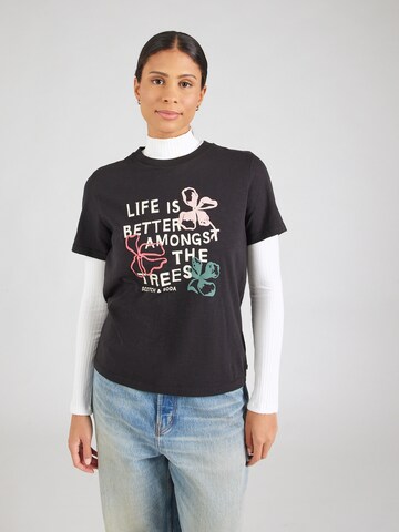 Tricou de la SCOTCH & SODA pe negru: față