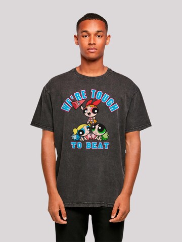 T-Shirt 'Powerpuff Girls Tough To Beat' F4NT4STIC en noir : devant