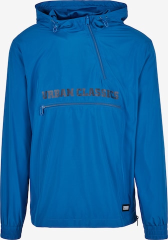 Urban Classics Between-Season Jacket 'Commuter' in Blue: front