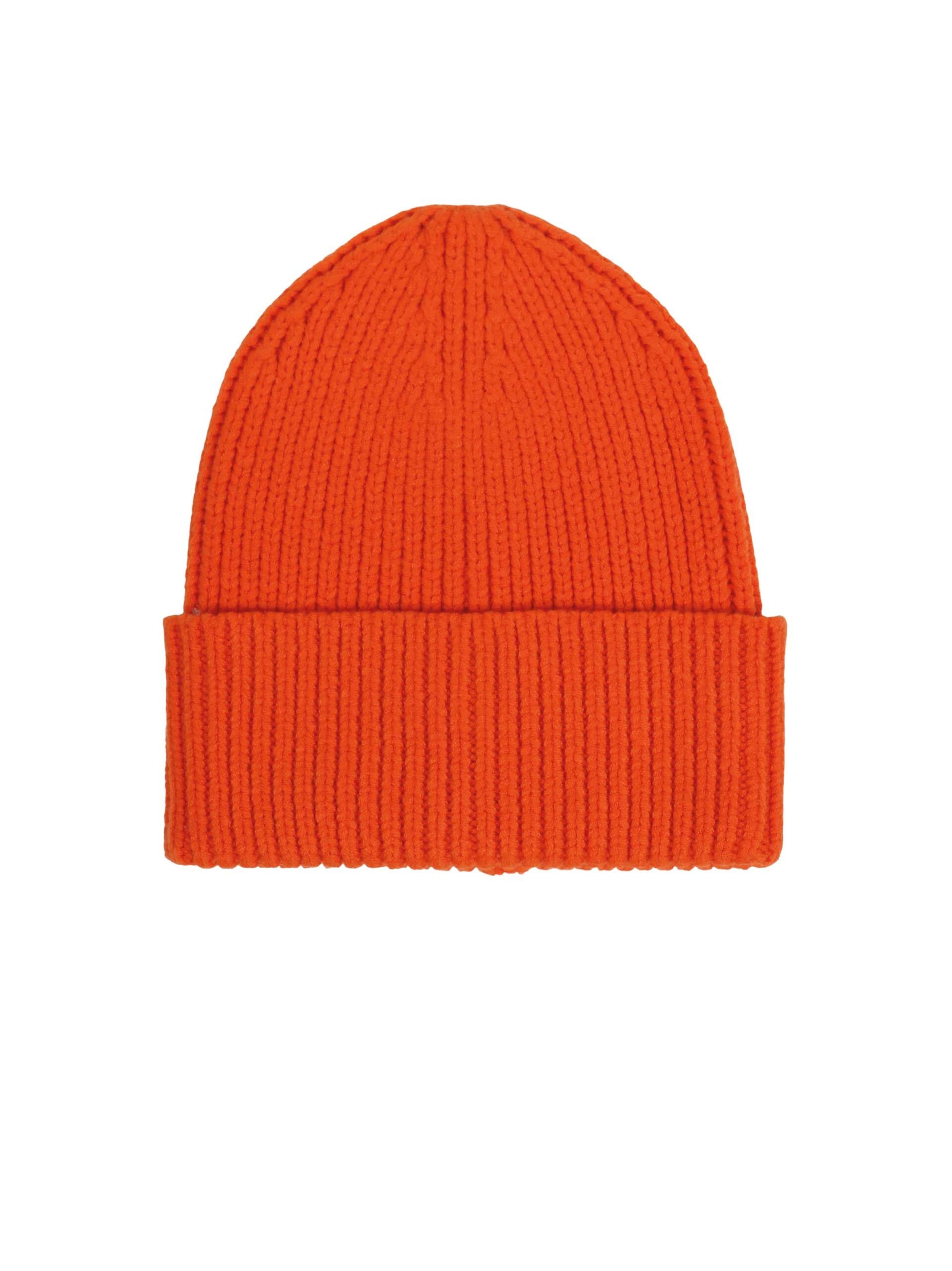 SAMAYA Strickmütze 'Ella' in Orange: Vorderseite