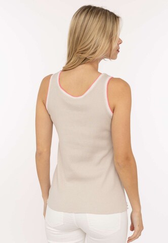 Zwillingsherz Top in Beige