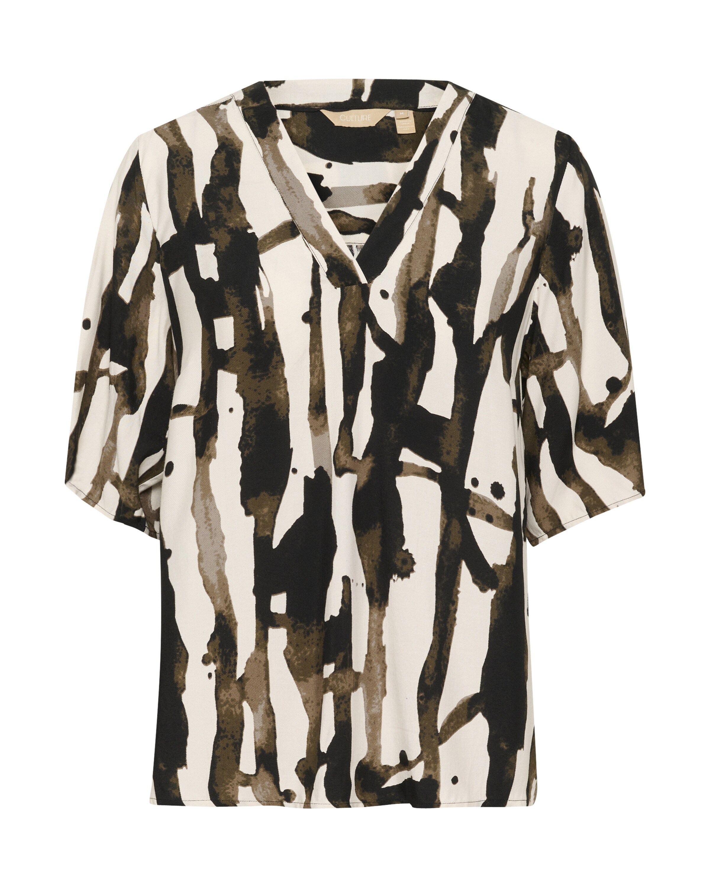 CULTURE Blouse 'Ashley Chaina' in Beige: front