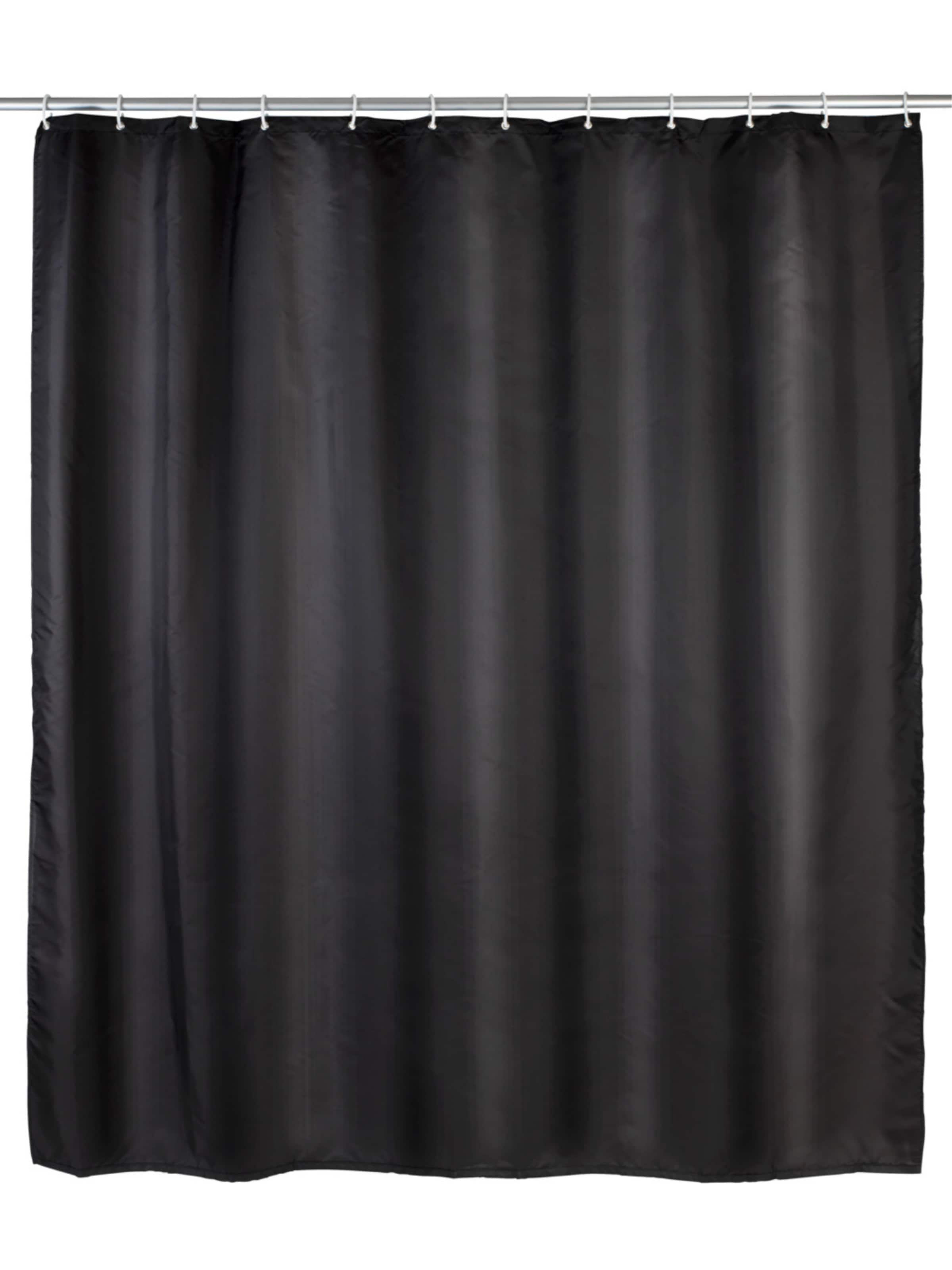 Wenko Duschvorhang in Schwarz: Vorderseite