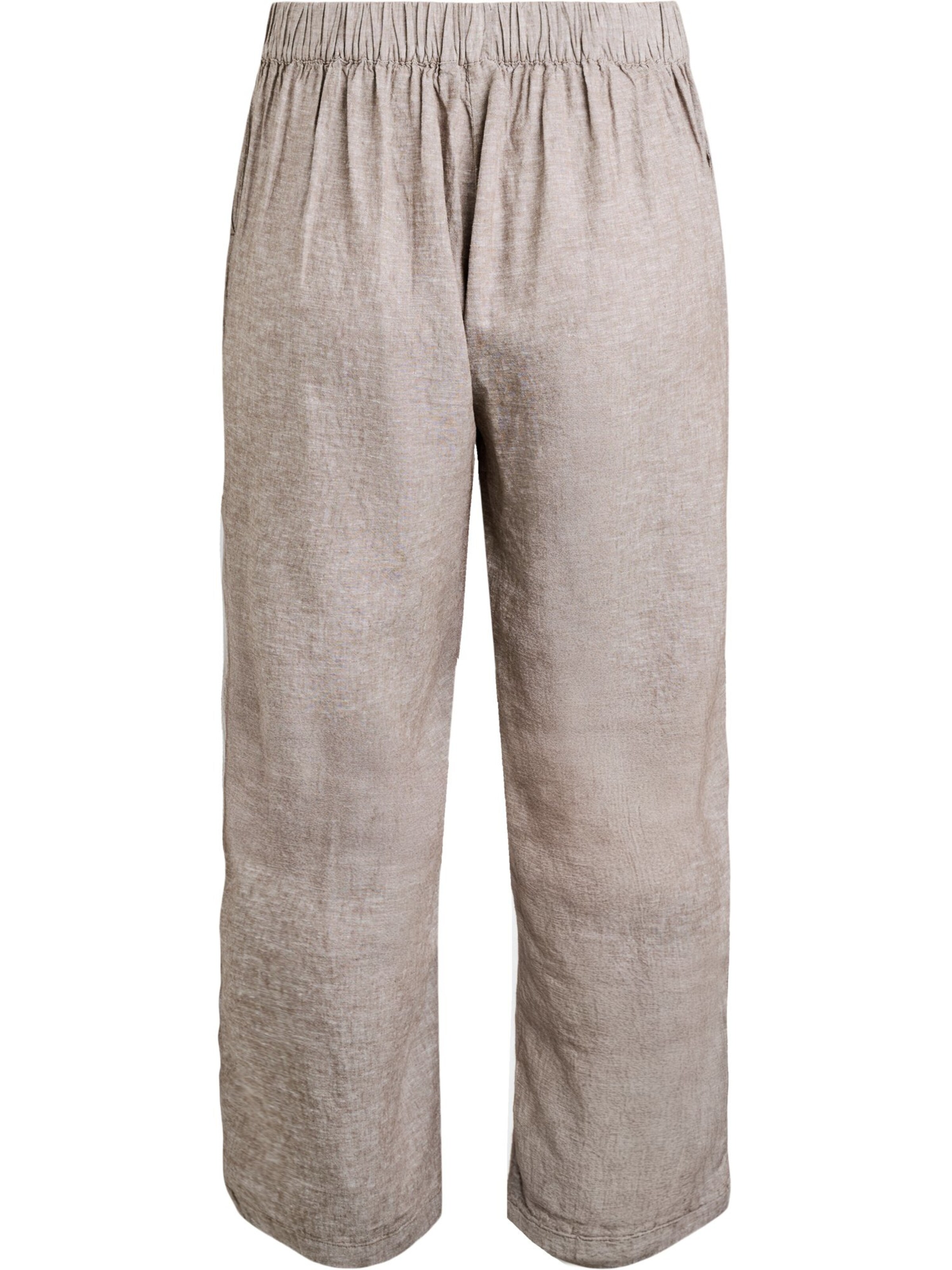 Zizzi Loosefit Kalhoty 'Vlina' – hnědá