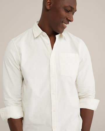 WE Fashion Regular fit Button Up Shirt in White