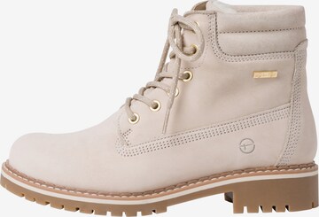 TAMARIS Veterlaarsjes in Beige