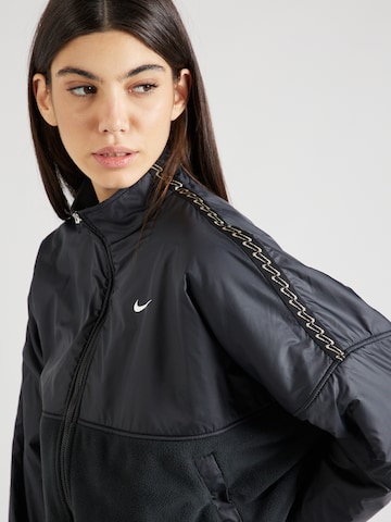 NIKE Athletic Fleece Jacket 'ONE' in Black