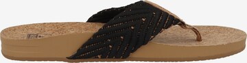 REEF Beach & Pool Shoes 'Cushion Strand' in Black