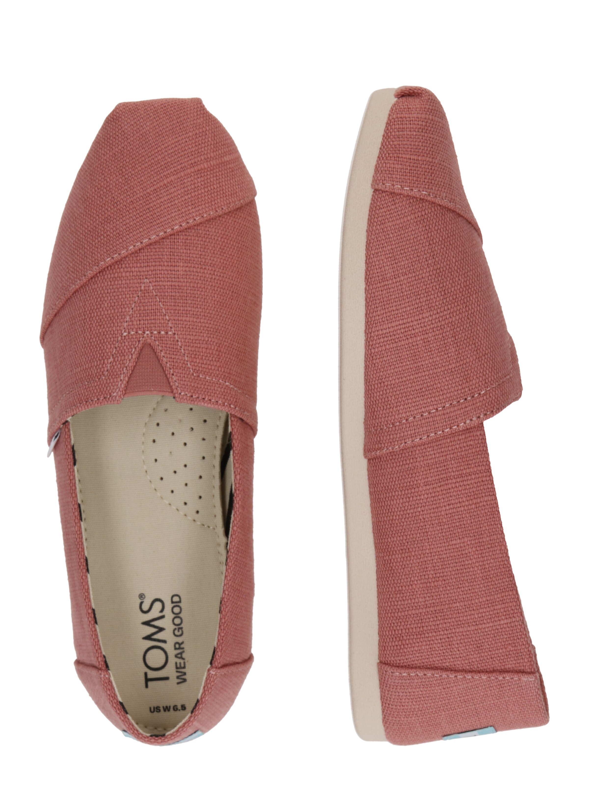 TOMSSlip On cipele 'ALPARGATA' - roza boja: bočni dio