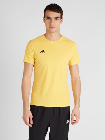 ADIDAS PERFORMANCE Functioneel shirt 'Adizero Essentials' in Geel: voorkant