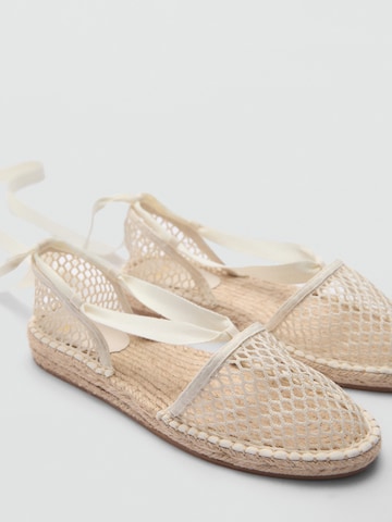 MANGO Espadryle 'Alberta' w kolorze beżowy