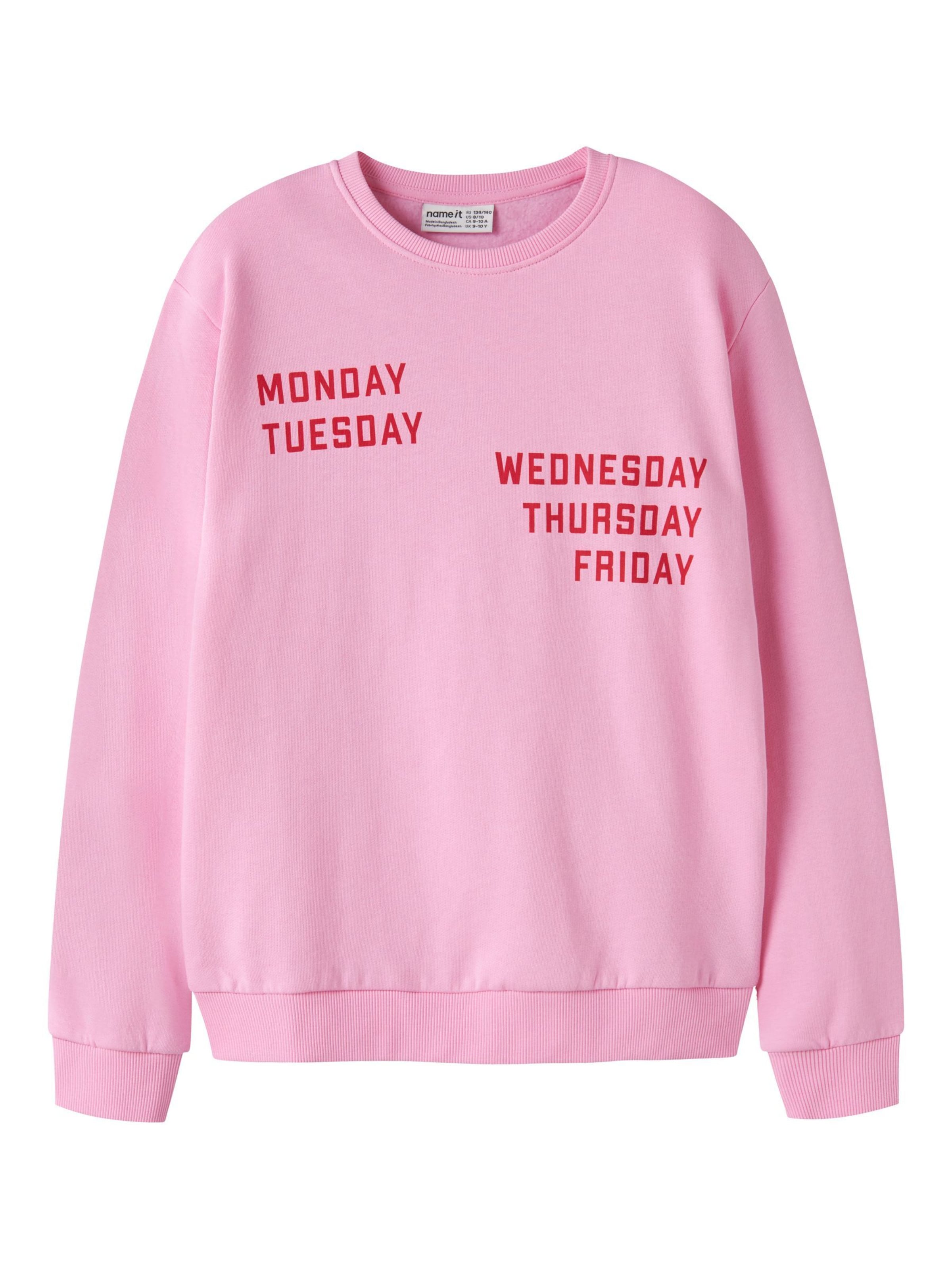 NAME IT Sweatshirt in Roze: voorkant