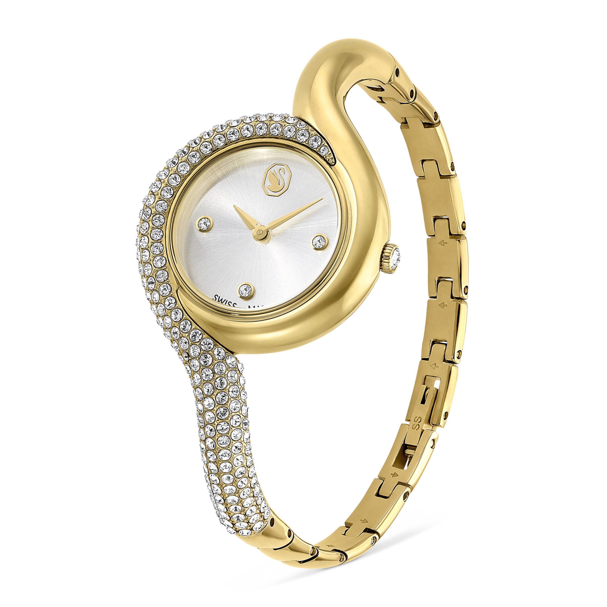 Swarovski Uhr in Gold: Vorderseite
