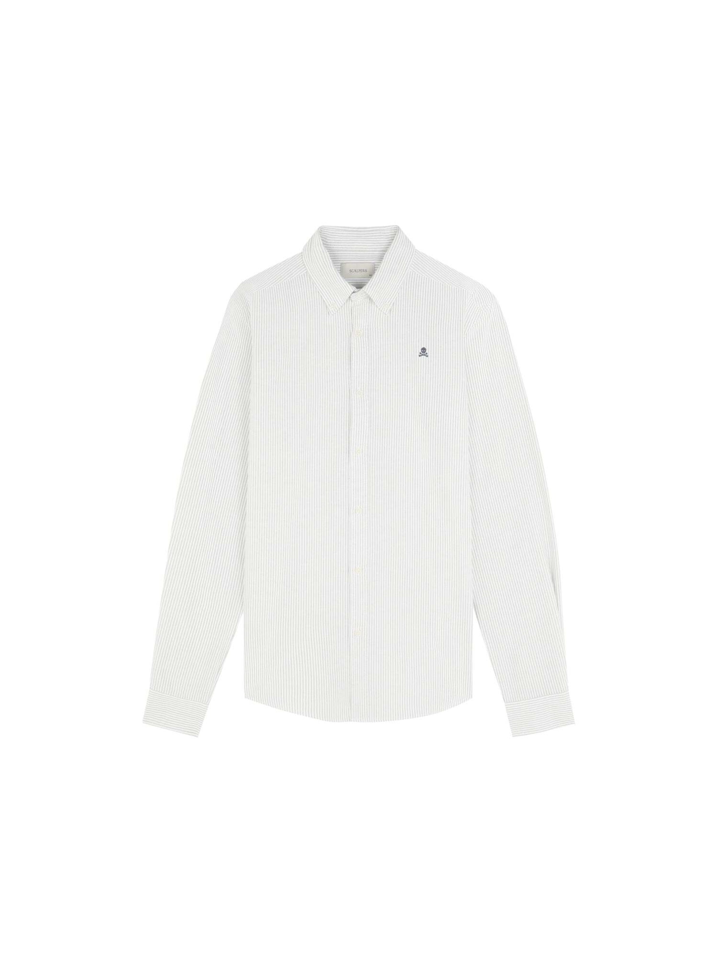 Scalpers Regular Fit Hemd in Grün: Vorderseite