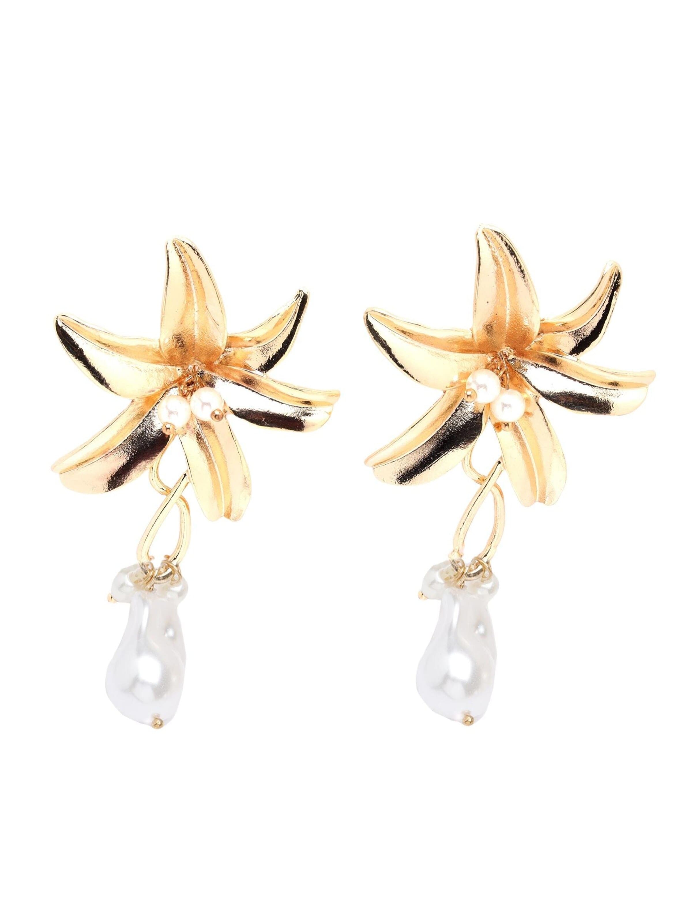 AVANT-GARDE PARIS Earrings 'Genevievesa' in Gold: front