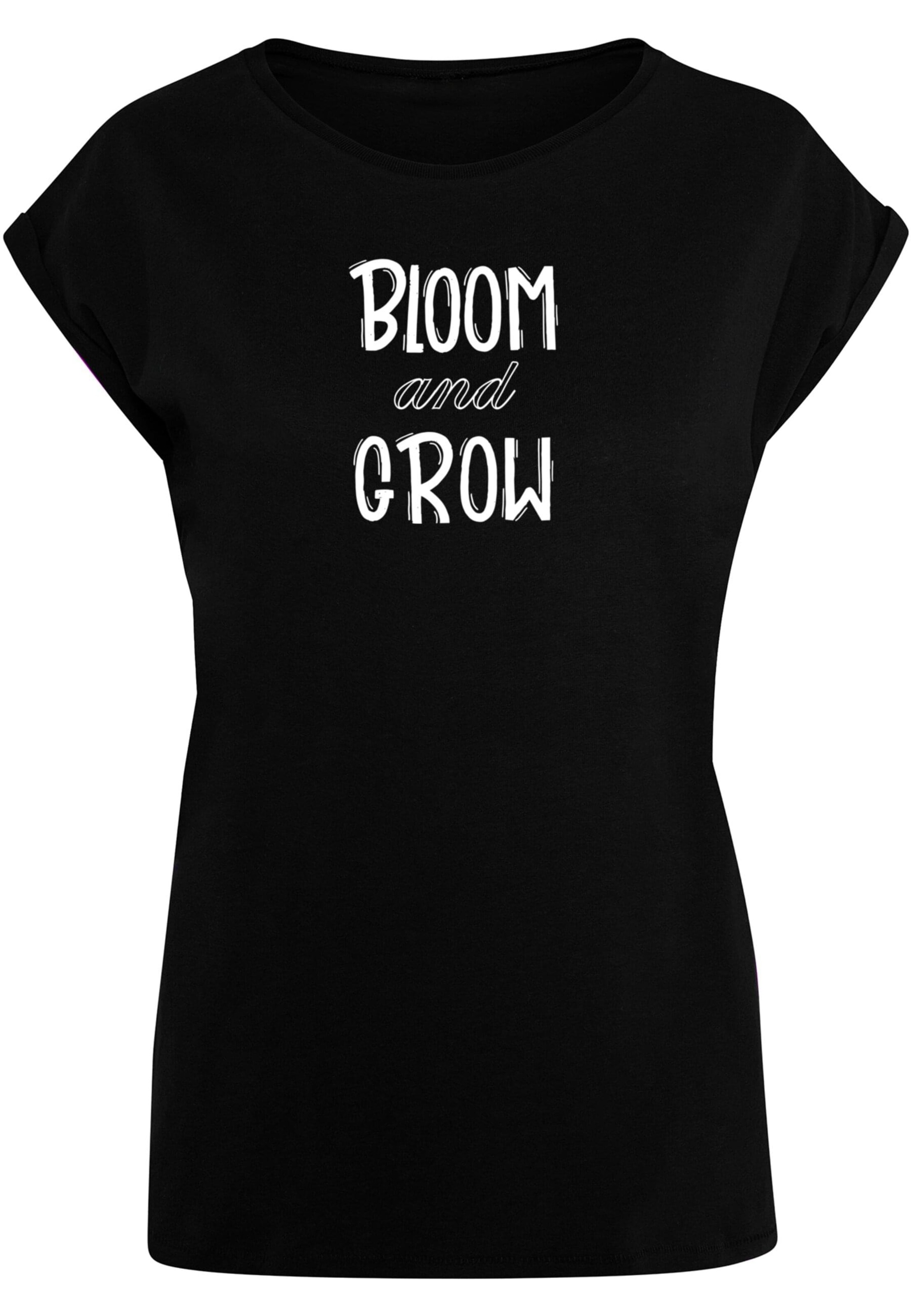 Merchcode Shirt 'Spring - Bloom And Grow' in Black: front
